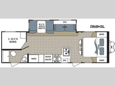 Floorplan - 2016 Dutchmen RV Kodiak Express 286BHSL