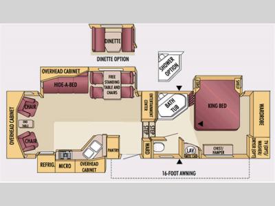 Floorplan - 2007 Jayco Designer 31RLTS