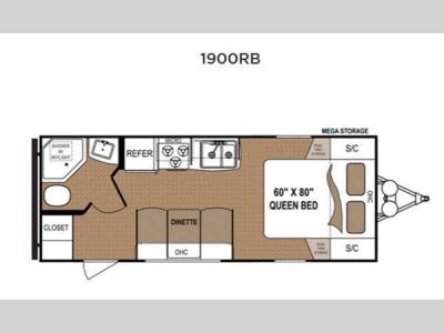 Floorplan - 2016 Dutchmen RV Aspen Trail 1900RB