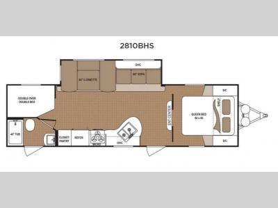 Floorplan - 2016 Dutchmen RV Aspen Trail 2810BHS