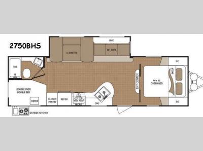Floorplan - 2015 Dutchmen RV Aspen Trail 2750BHS