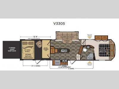 Floorplan - 2016 Dutchmen RV Voltage V-Series V3305