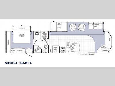Floorplan - 2015 Palomino Puma Destination 38-PLF