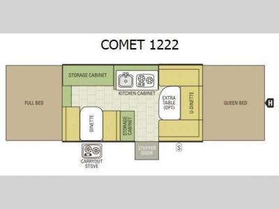 Floorplan - 2016 Starcraft Comet 1222