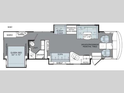 Floorplan - 2016 Holiday Rambler Vacationer 36SBT