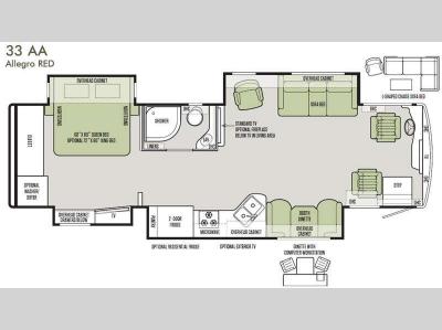 Floorplan - 2016 Tiffin Motorhomes Allegro RED 33 AA