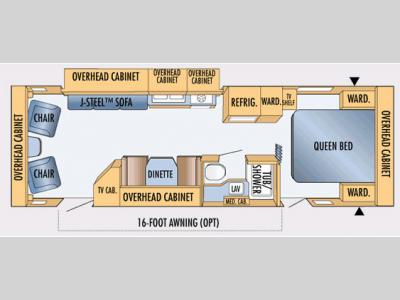 Floorplan - 2007 Jayco Jay Feather LGT 29 N