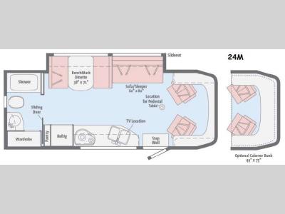 Floorplan - 2016 Winnebago View 24M