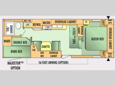 Floorplan - 2007 Jayco Jay Flight 27 BH