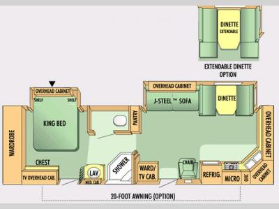 Floorplan - 2007 Jayco Jay Flight 32 FKS