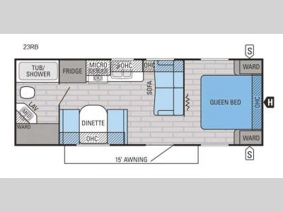 Floorplan - 2016 Jayco Jay Flight 23RB