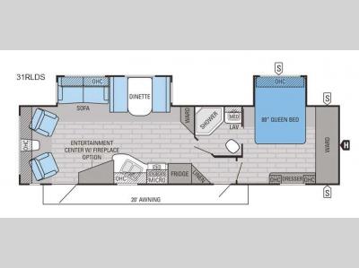 Floorplan - 2016 Jayco Jay Flight 31RLDS