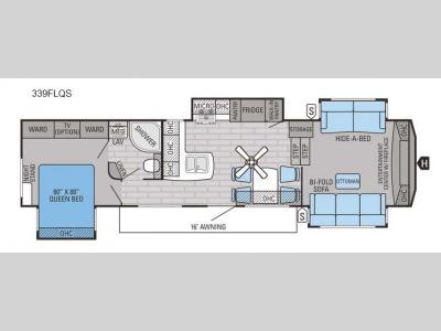 Floorplan - 2016 Jayco Eagle 339FLQS