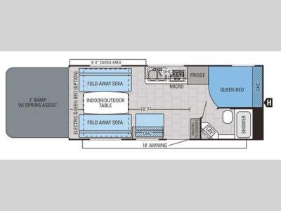 Floorplan - 2016 Jayco Octane Super Lite 222