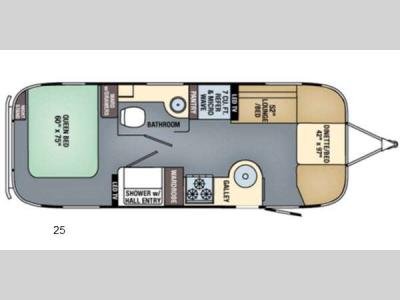 Floorplan - 2016 Airstream RV International Serenity 25