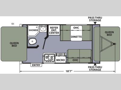 Floorplan - 2016 Coachmen RV Apex Nano 15X