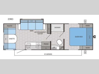 Floorplan - 2016 Jayco Jay Feather 7 23RD