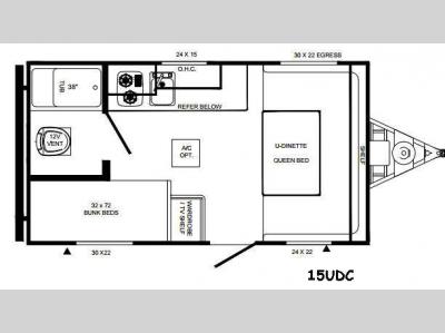 Floorplan - 2016 Palomino Puma XLE 15UDC