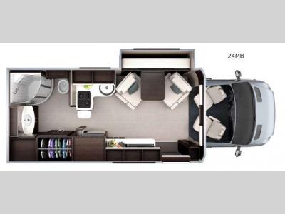 Floorplan - 2016 Leisure Travel Unity U24MB