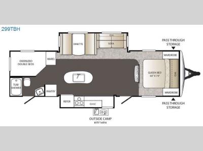 Floorplan - 2016 Keystone RV Outback 299TBH