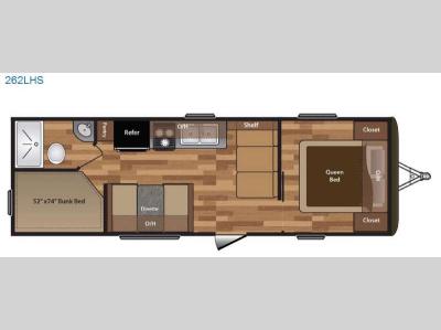 Floorplan - 2016 Keystone RV Hideout 262LHS