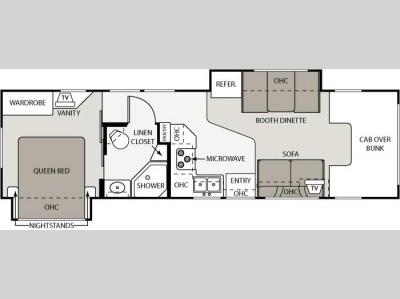 Floorplan - 2007 Four Winds RV Four Winds 31F