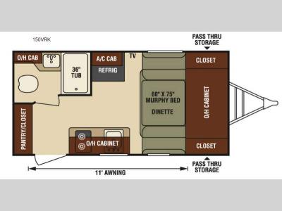 Floorplan - 2016 Venture RV Sonic Lite 150VRK