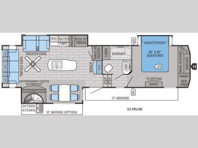Floorplan - 2016 Jayco Eagle 317RLOK