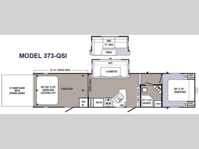 Floorplan - 2016 Palomino Puma Unleashed 373-QSI