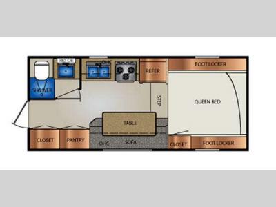 Floorplan - 2015 Travel Lite Illusion 1100RX