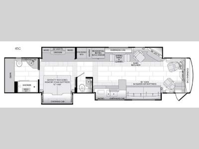 Floorplan - 2016 American Coach American Eagle 45C