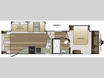 Floorplan - 2017 Keystone RV Cougar 288RLS