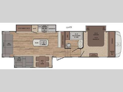 Floorplan - 2017 Forest River RV Sabre 330CK