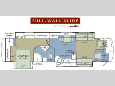 Floorplan - 2007 Holiday Rambler Endeavor 40 SFT