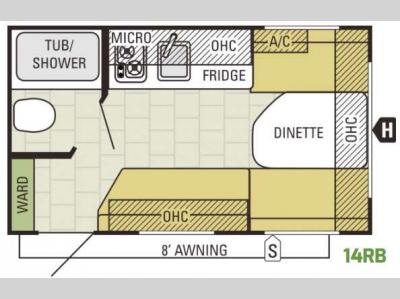 Floorplan - 2017 Starcraft AR-ONE 14RB
