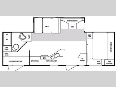 Floorplan - 2006 SunnyBrook Sunset Creek 269 BH