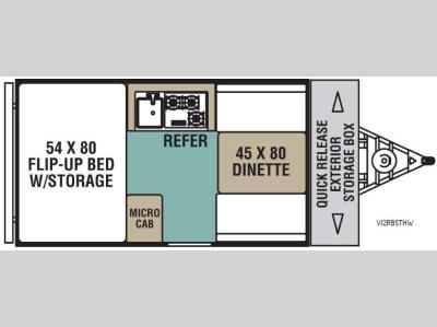Floorplan - 2017 Viking Legend Hardside V12RBSTHW