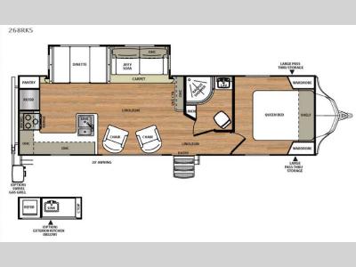 Floorplan - 2016 Forest River RV Vibe 268RKS