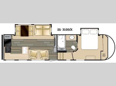 Floorplan - 2017 Heartland Sundance 3100CK