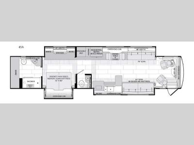 Floorplan - 2017 American Coach American Eagle 45A