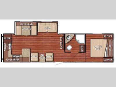Floorplan - 2016 Gulf Stream RV Kingsport 29SBSE SE Series