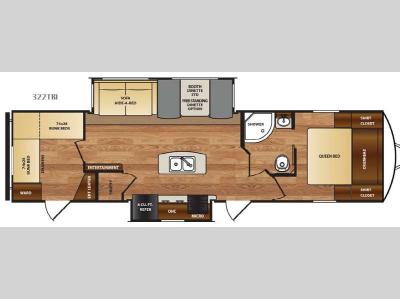 Floorplan - 2017 Forest River RV Wildcat 322TBI