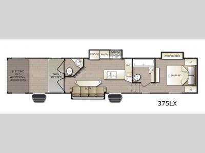 Floorplan - 2017 Pacific Coachworks Blazen 375LX