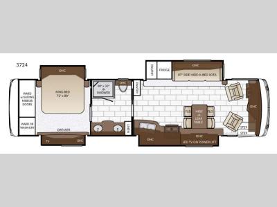 Floorplan - 2017 Newmar Ventana 3724