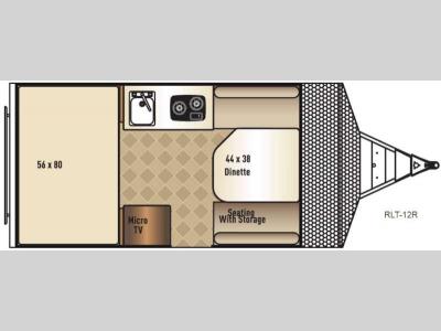Floorplan - 2016 Palomino Real-Lite A-Frame Series 12R