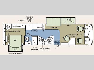 Floorplan - 2006 Holiday Rambler Vacationer 37PBD
