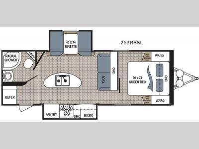Floorplan - 2017 Dutchmen RV Kodiak Ultra Lite 253RBSL