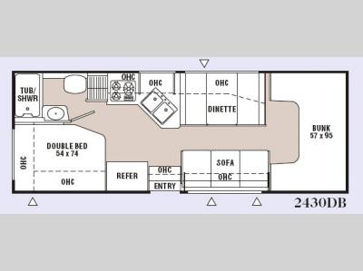 Floorplan - 2007 Coachmen RV Freelander 2430DB