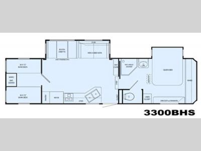 Floorplan - 2008 Heartland Sundance 3300BHS