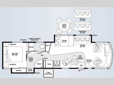Floorplan - 2008 Itasca Latitude 37G